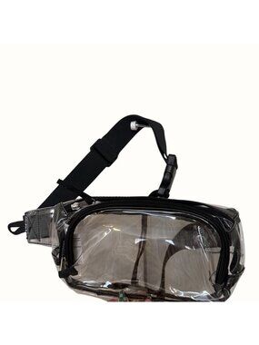 Eastsport Clear PVC Fanny Pack With Adjustable Strap & Zipper Closure